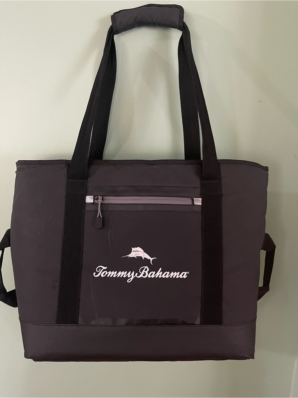 Tommy Bahama 30 can sport tote black, 
NWOT. 20x14.5x9